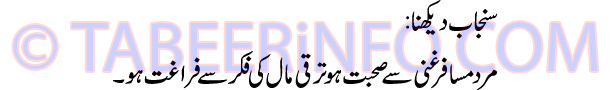sanjab-dekhna-tabeer