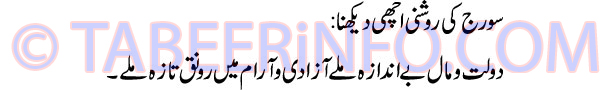 Khwab Main Sabu Siyara Ko Dekhna