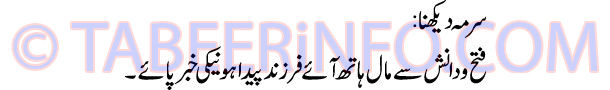 surma-dekhna-tabeer