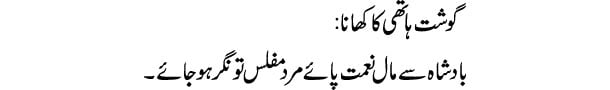 gosht-hathi-ka-khana-tabeer