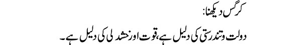 kargas-dekhna-tabeer