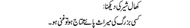 khaal-shair-ki-dekhna-tabee